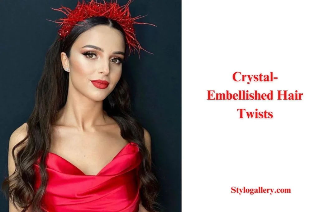 Crystal-Embellished Hair Twists