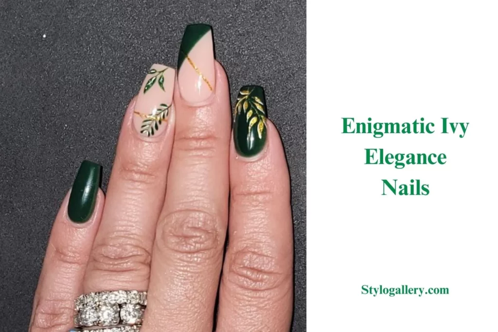 Enigmatic Ivy Elegance Nails