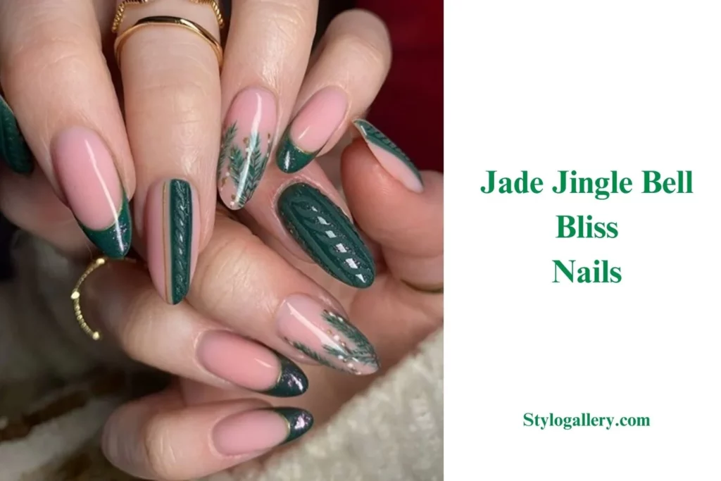 Jade Jingle Bell Bliss Nails