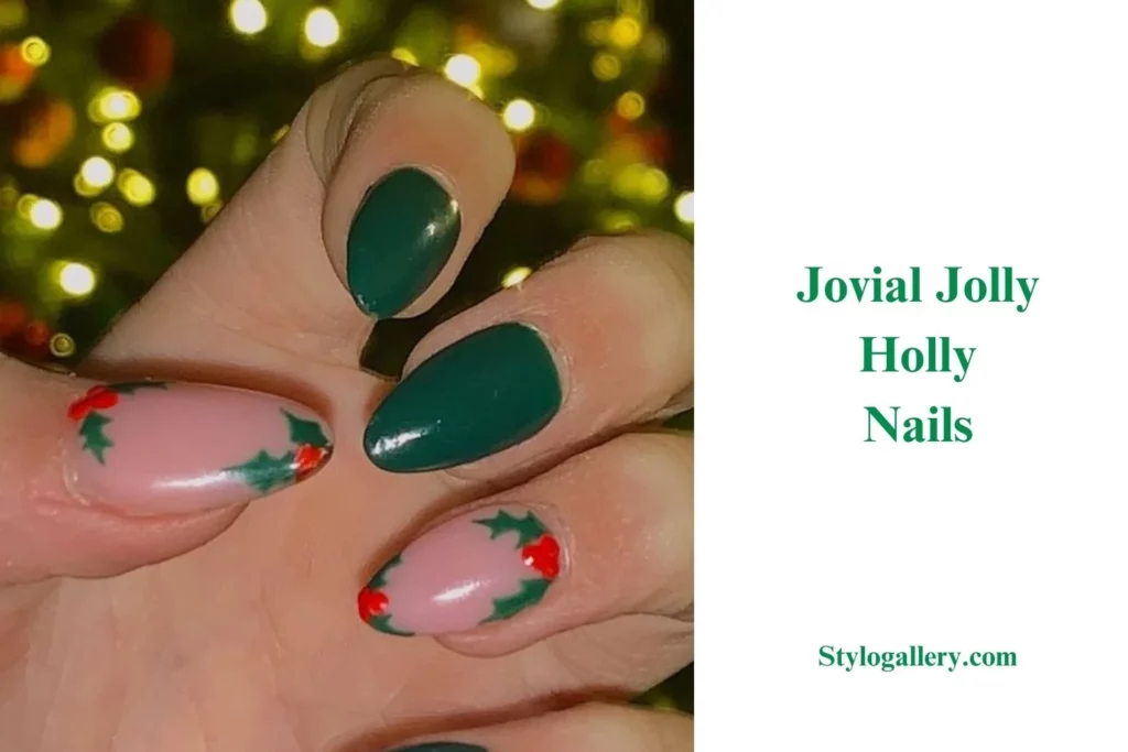 Jovial Jolly Holly Nails