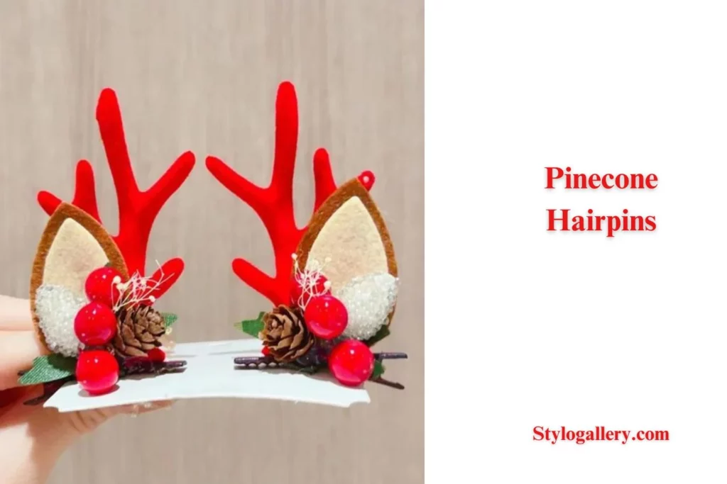 Pinecone Hairpins