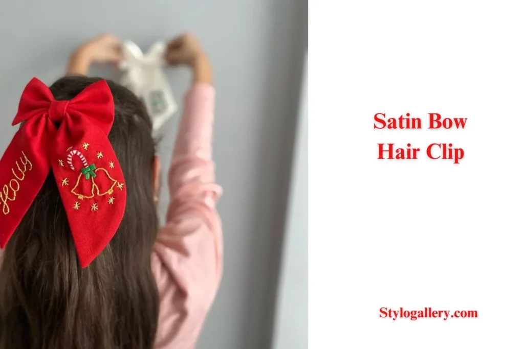 Satin Bow Hair Clip
