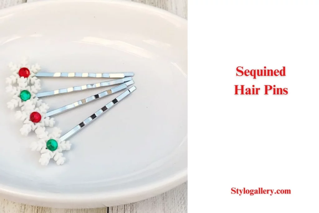 Sequined Hair Pins