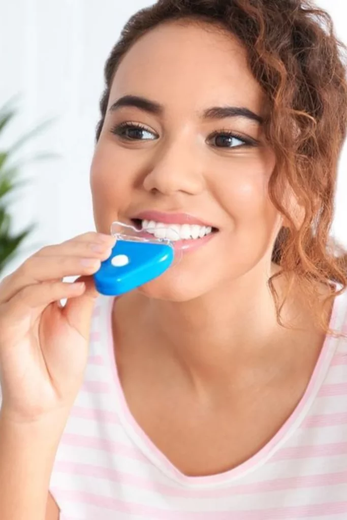Teeth Whitening Beauty Routine: