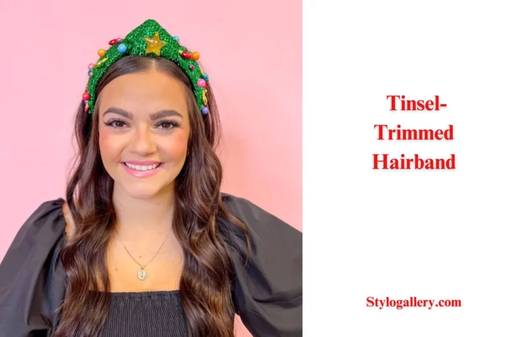 Tinsel-Trimmed Hairband