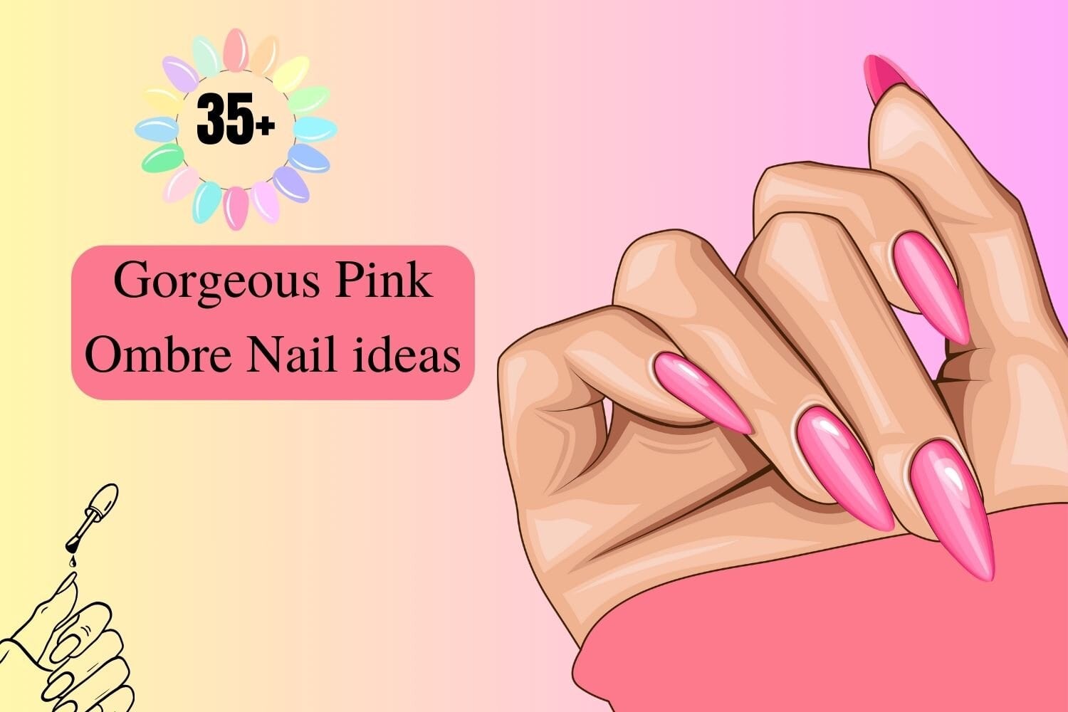 35 Gorgeous Pink Ombre Nail Ideas for Your Next Manicure