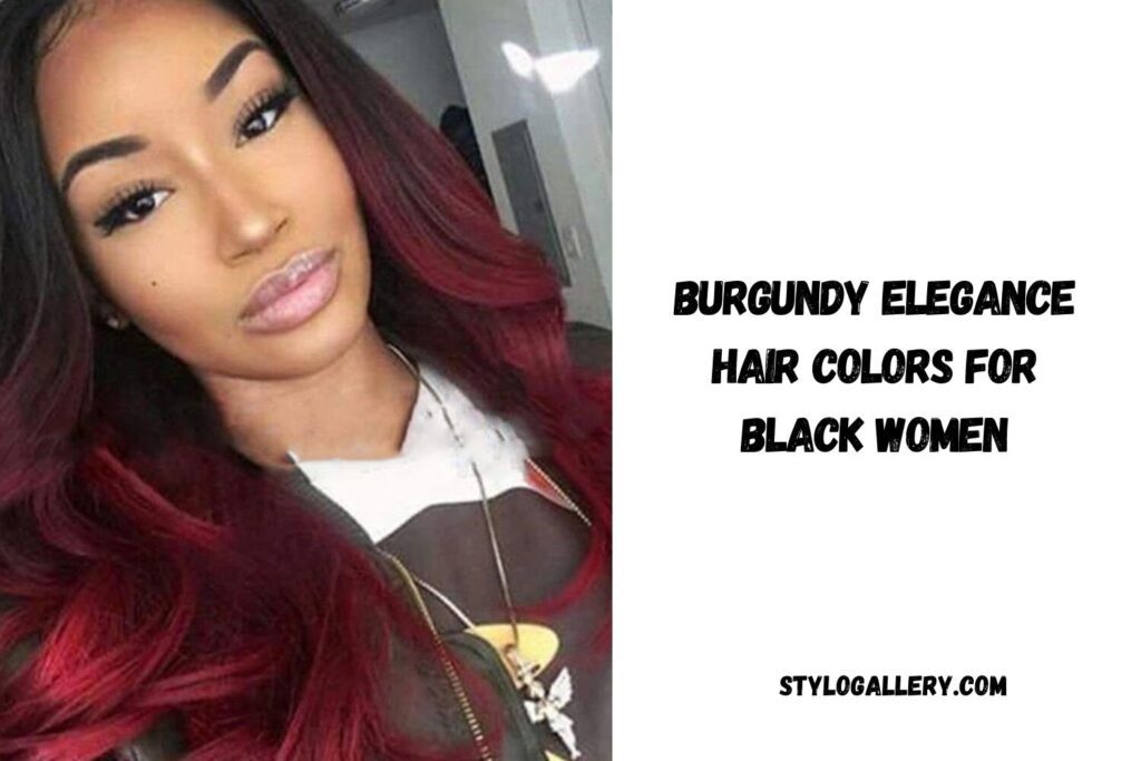 Burgundy Elegance Hair Colors for Black Women