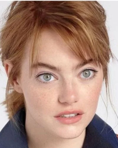 Emma Stone Wind in her Hair