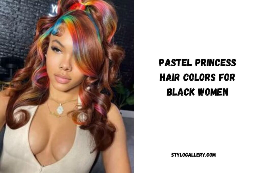 Pastel Princess Hair Colors for Black Women