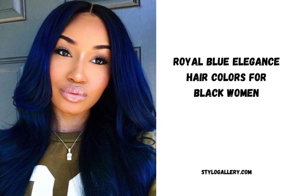 Royal Blue Elegance Hair Colors for Black Women