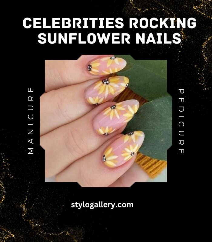 Celebrities Rocking Sunflower Nails