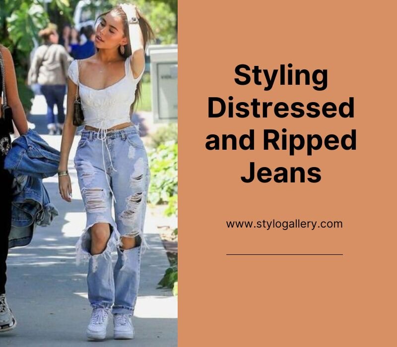 Styling Distressed and Ripped Jeans